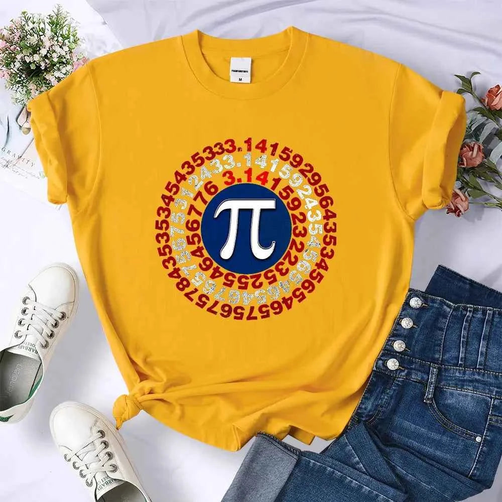 Funny Pi Spiral Geometry Shirt for Women - Unique Mathematics Apparel - Next Level