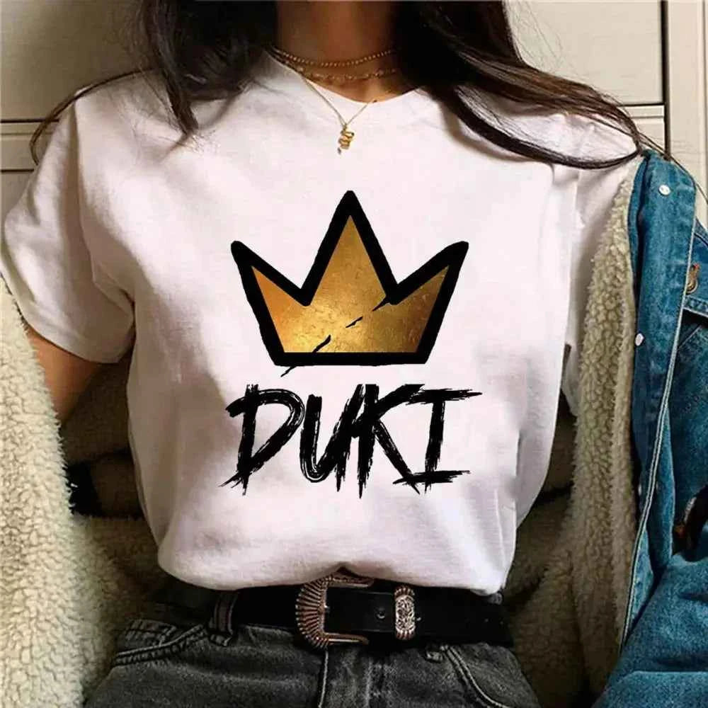 Duki Top Harajuku T Shirt - Funny Japanese Style Tee for Women - Next Level