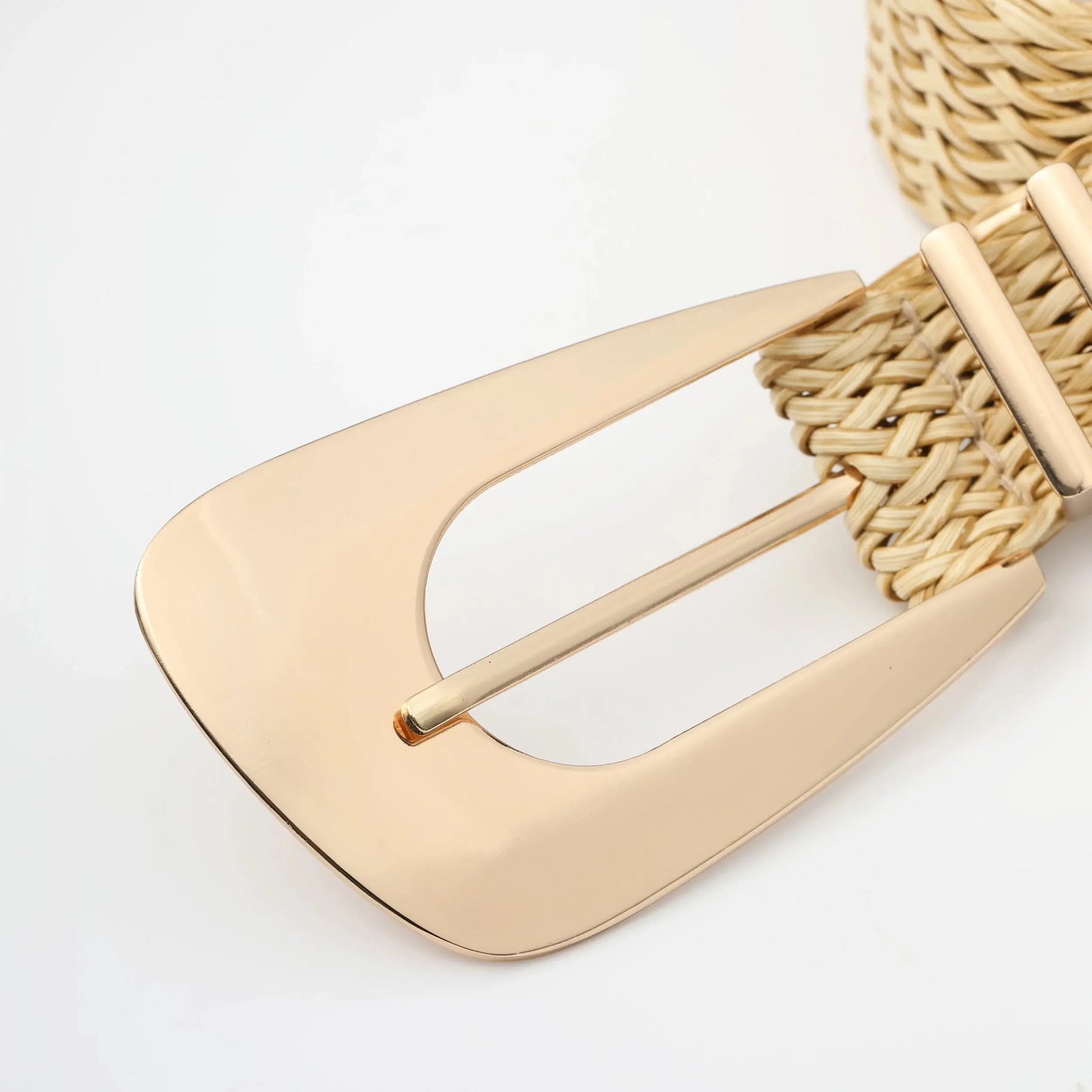 Women's Braided Belt with Irregular Metal Clasp - Next Level