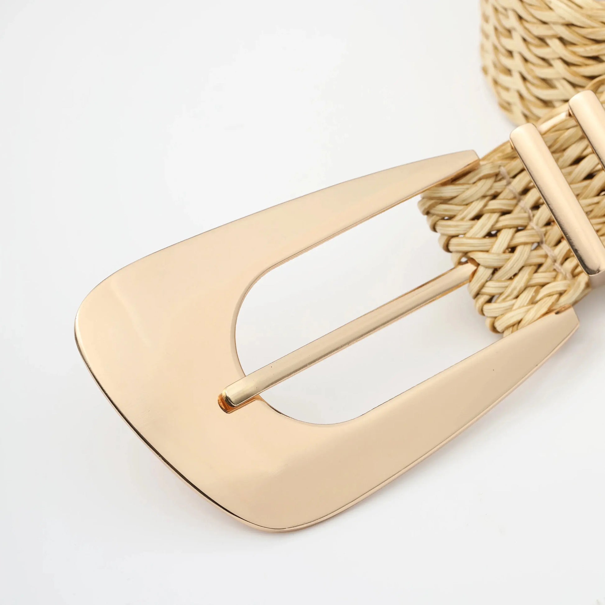 Women's Braided Belt with Irregular Metal Clasp - Next Level