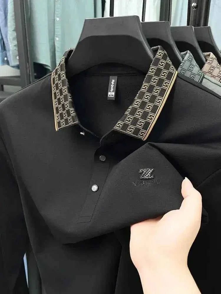 Designer Luxury Men's Polo Shirt Lapel Z Embroidered - Next Level