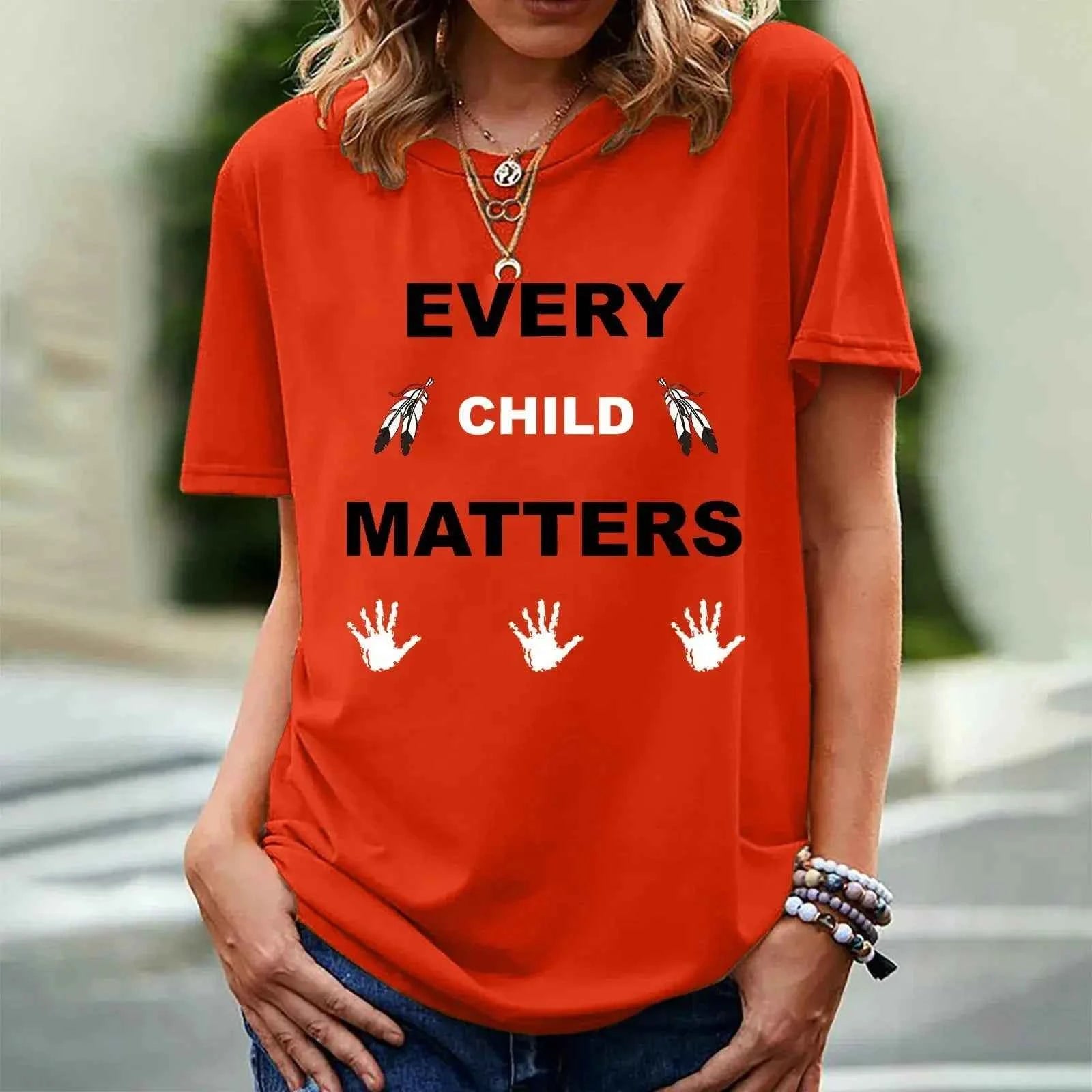 Every Child Matters T-shirt for Women - Short Sleeve Print Design - Next Level