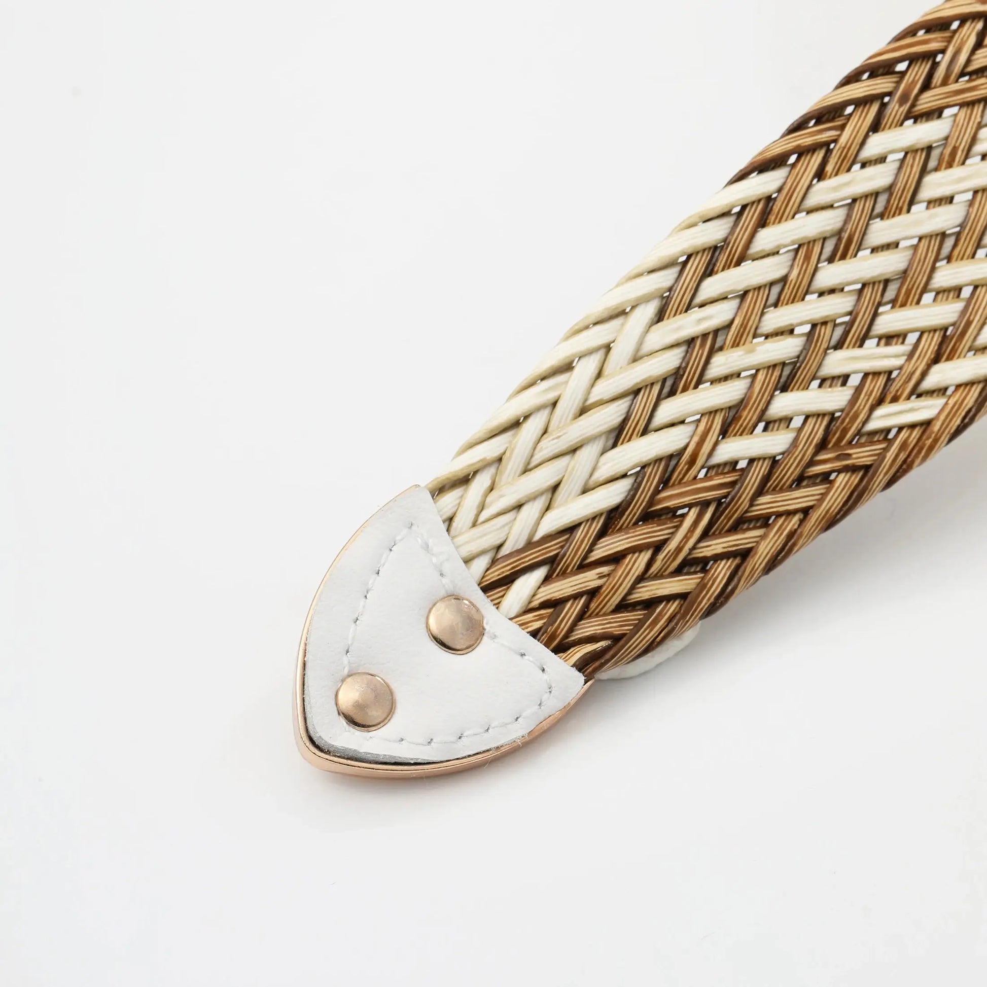 Women's Braided Belt with Irregular Metal Clasp - Next Level