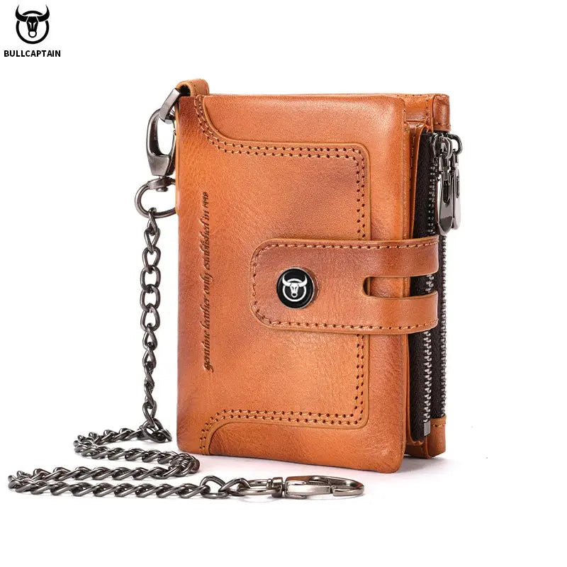 BULLCAPTAIN Leather Wallet for Men - Genuine Leather Business Wallet - Next Level