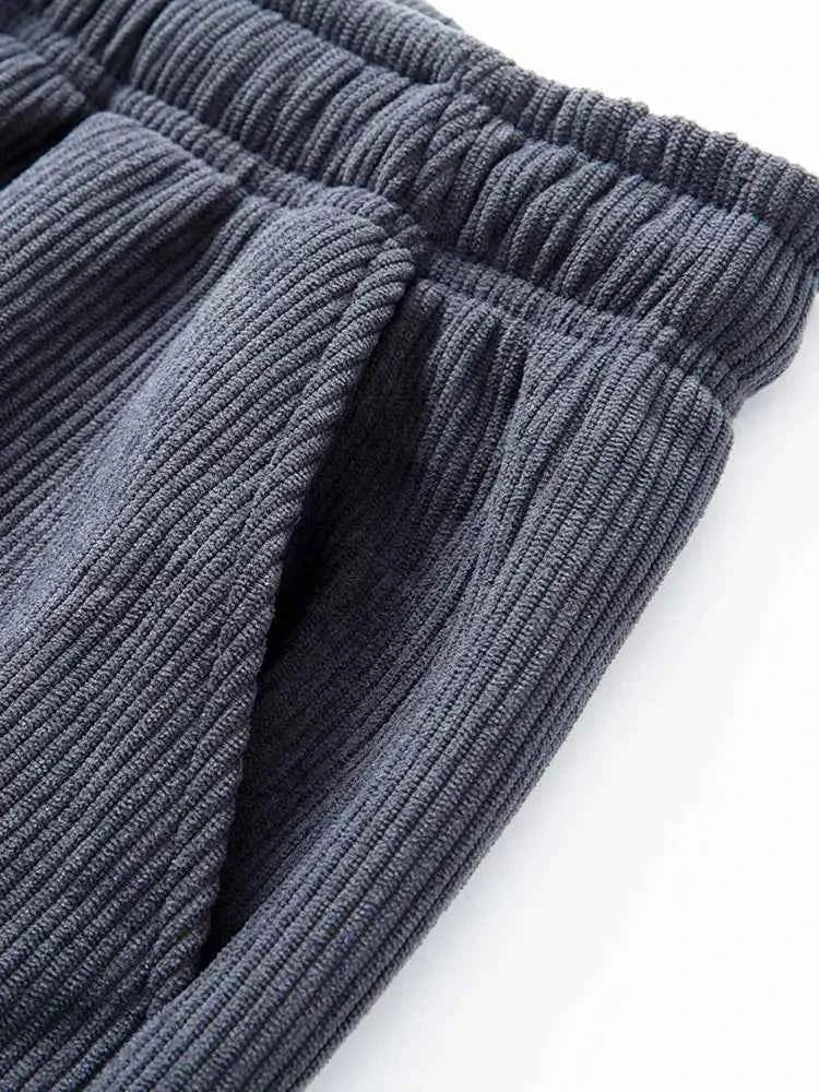 Winter Corduroy Sweatpants Men Drawstring - Next Level