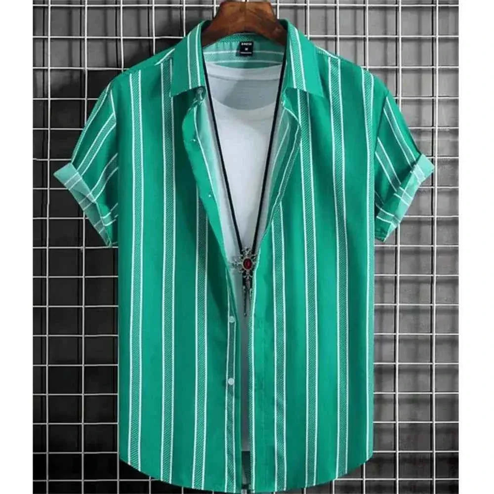 Hawaiian Shirts for Men Black Print High-Quality - Next Level