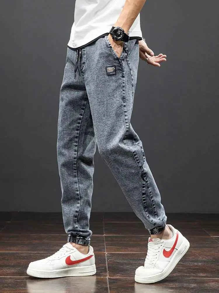 Spring Summer Cargo Jeans Men in Black and Blue - Streetwear Style - Next Level
