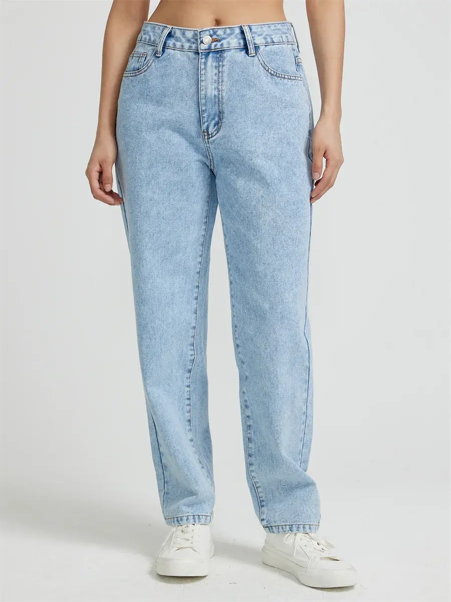 Benuynffy Vintage Women's Jeans American Basic - Next Level
