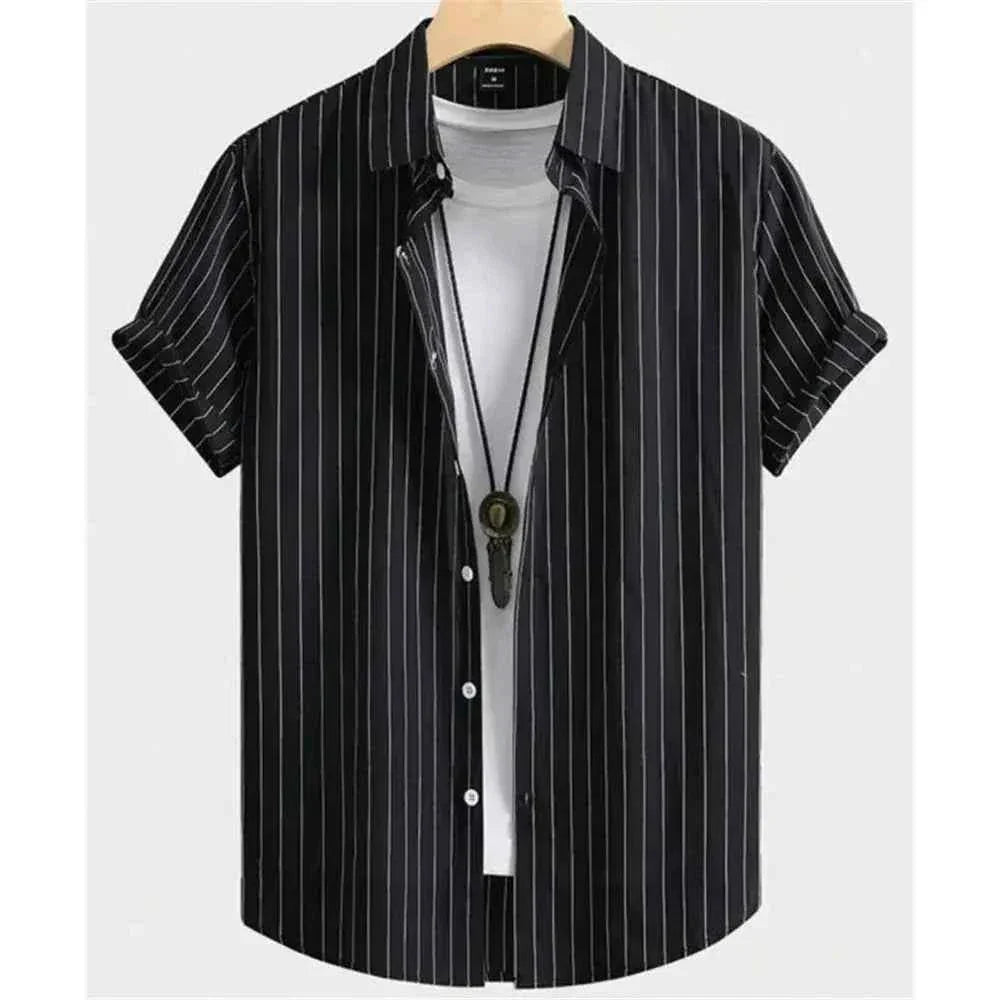 Hawaiian Shirts for Men Black Print High-Quality - Next Level