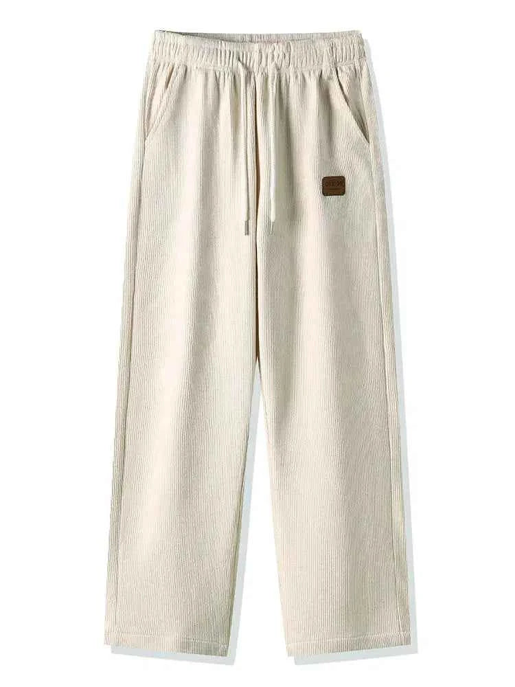 Winter Corduroy Sweatpants Men Drawstring - Next Level