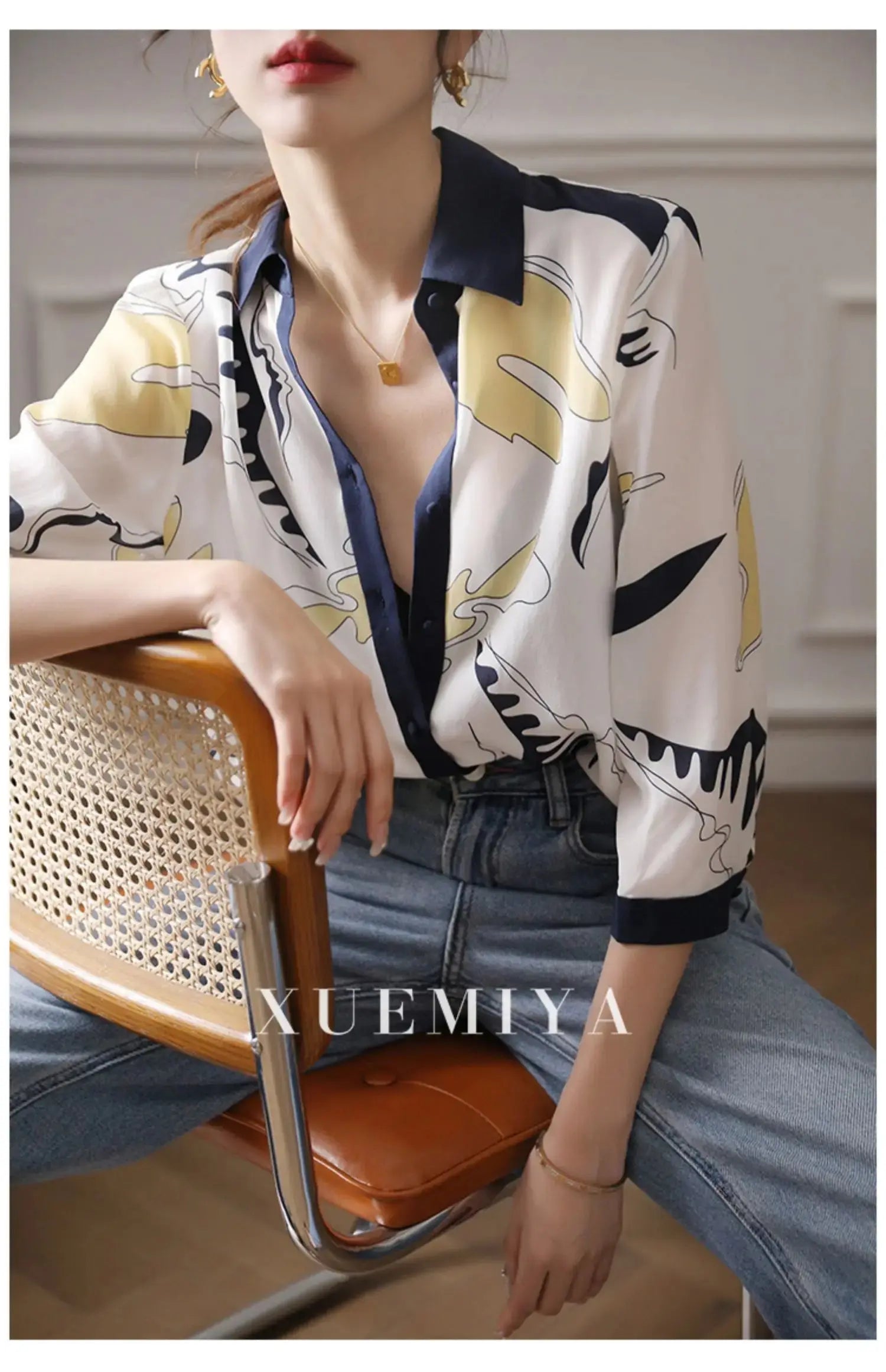 Fashion Luxury Ladies Shirt France Style Woman Printing - Next Level