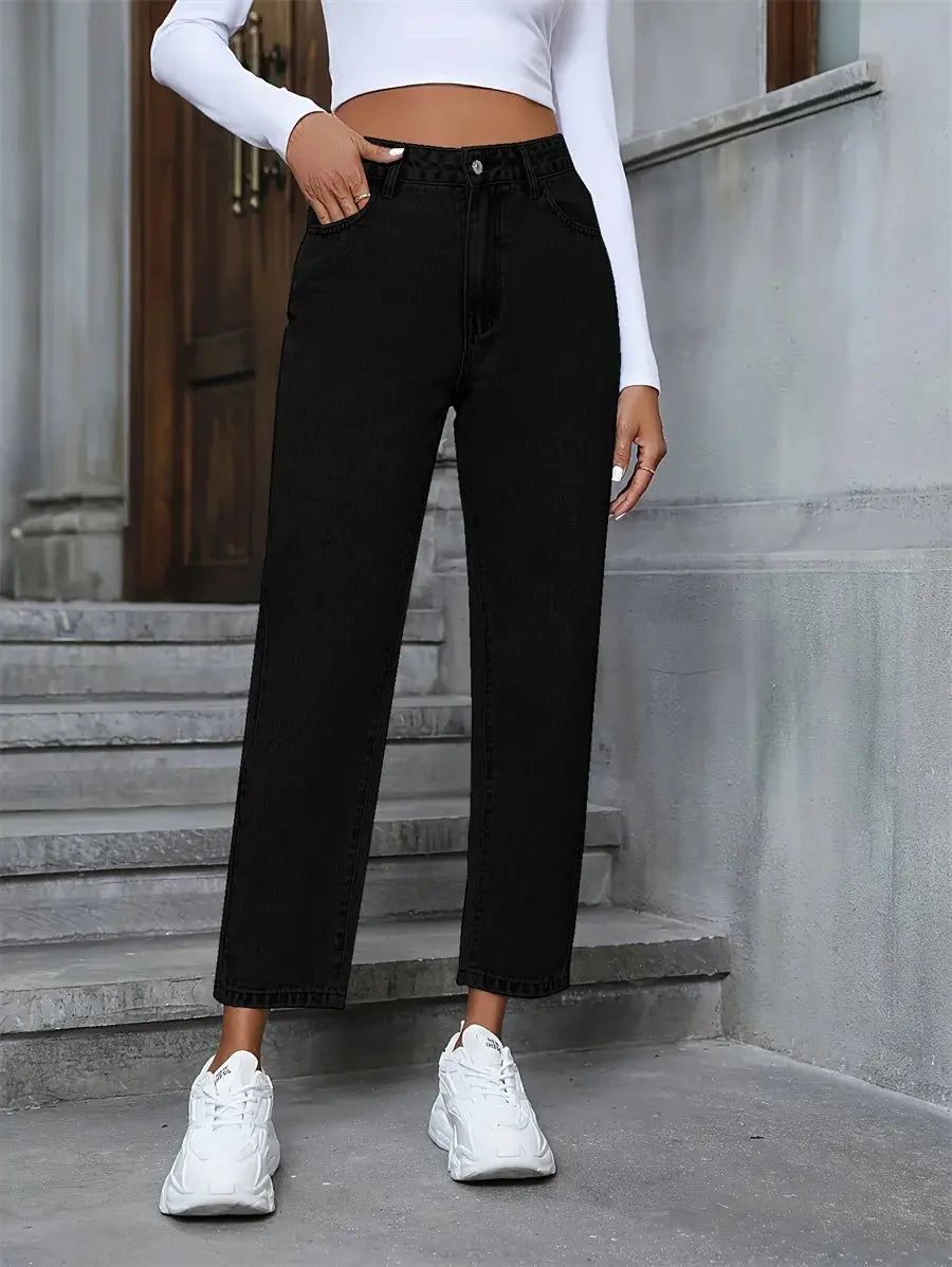 Benuynffy Vintage Women's Jeans American Basic - Next Level