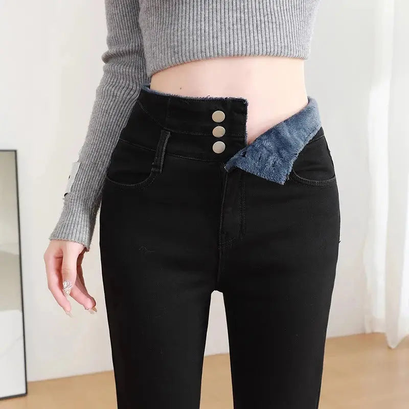 Alobee Thermal Winter High-Waist Fleece - Thick Comfort for Cold Days - Next Level