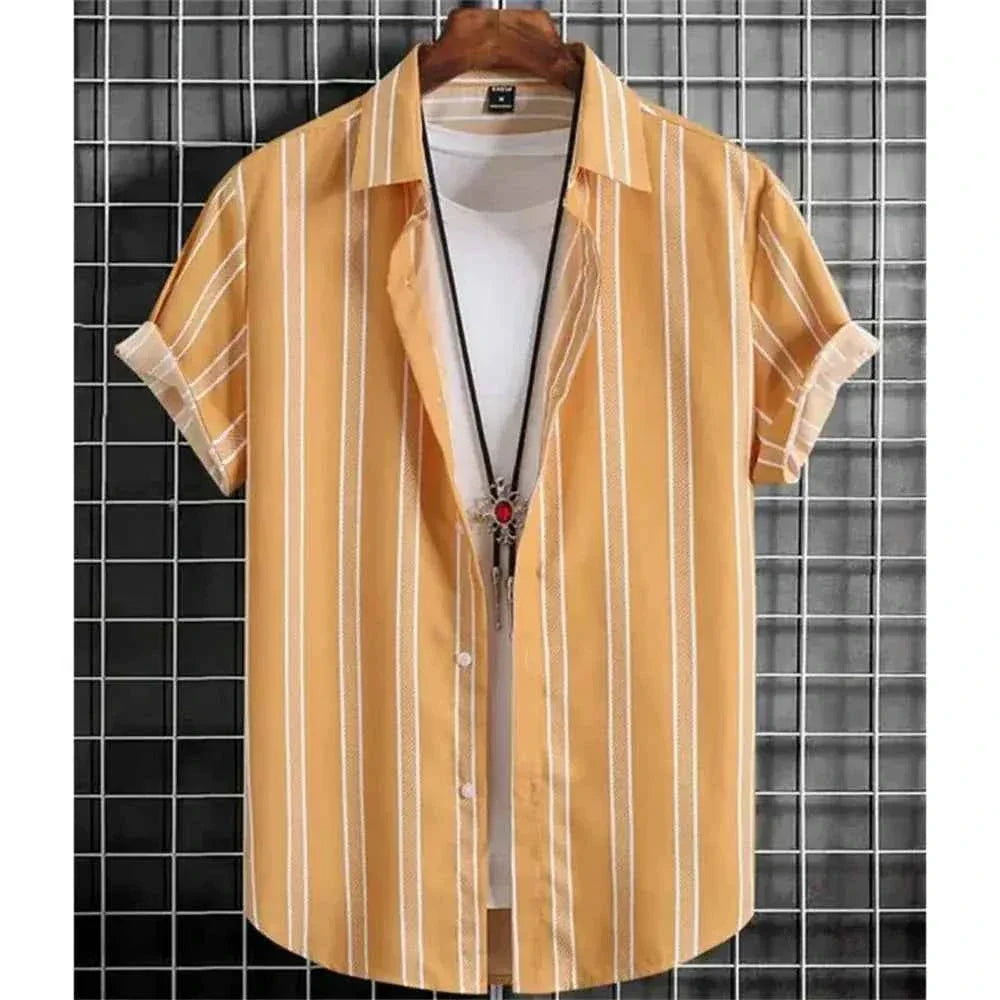 Hawaiian Shirts for Men Black Print High-Quality - Next Level