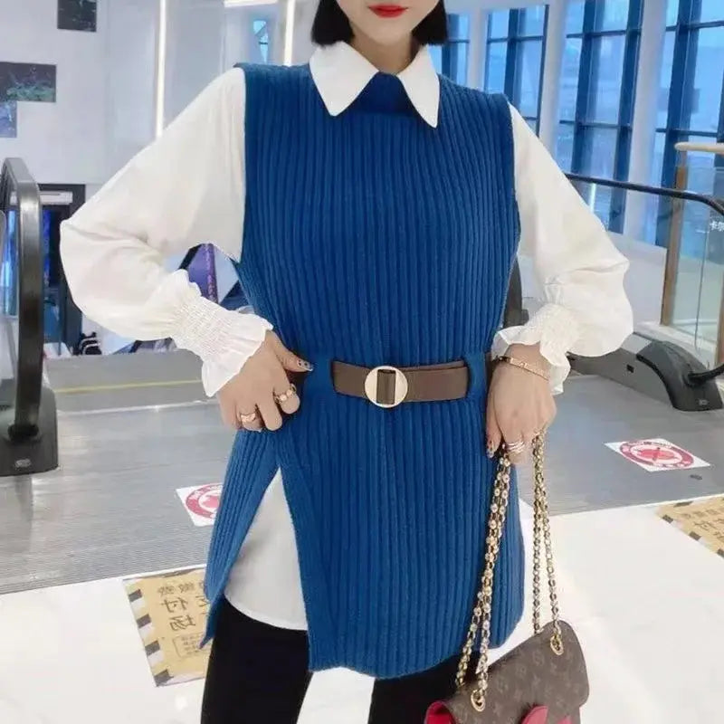 Spring Knitted Vest Set Women - Two Piece Knitted Outfit for Stylish Spring Looks - Next Level