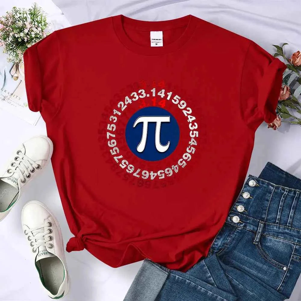 Funny Pi Spiral Geometry Shirt for Women - Unique Mathematics Apparel - Next Level