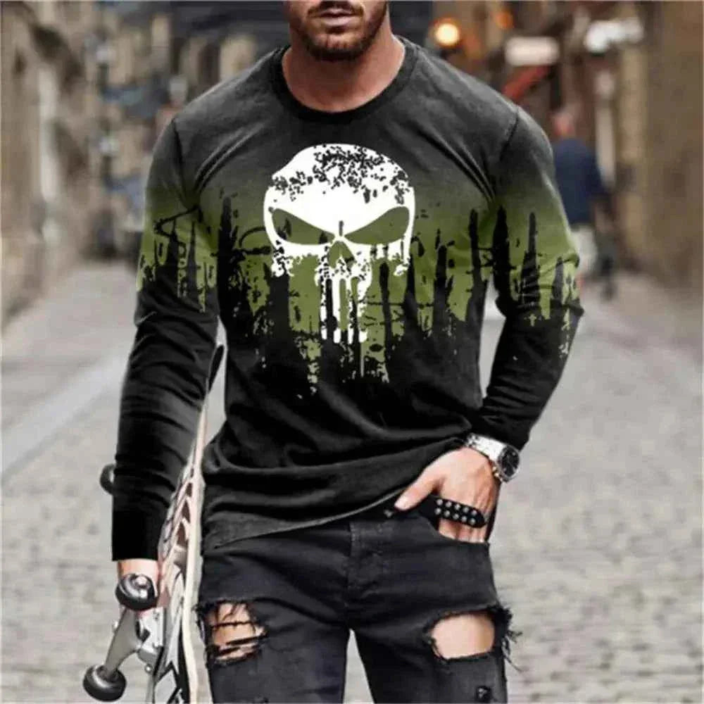 Retro Graffiti T-shirt - 3D Print Summer Men's Round Neck Tee - Next Level