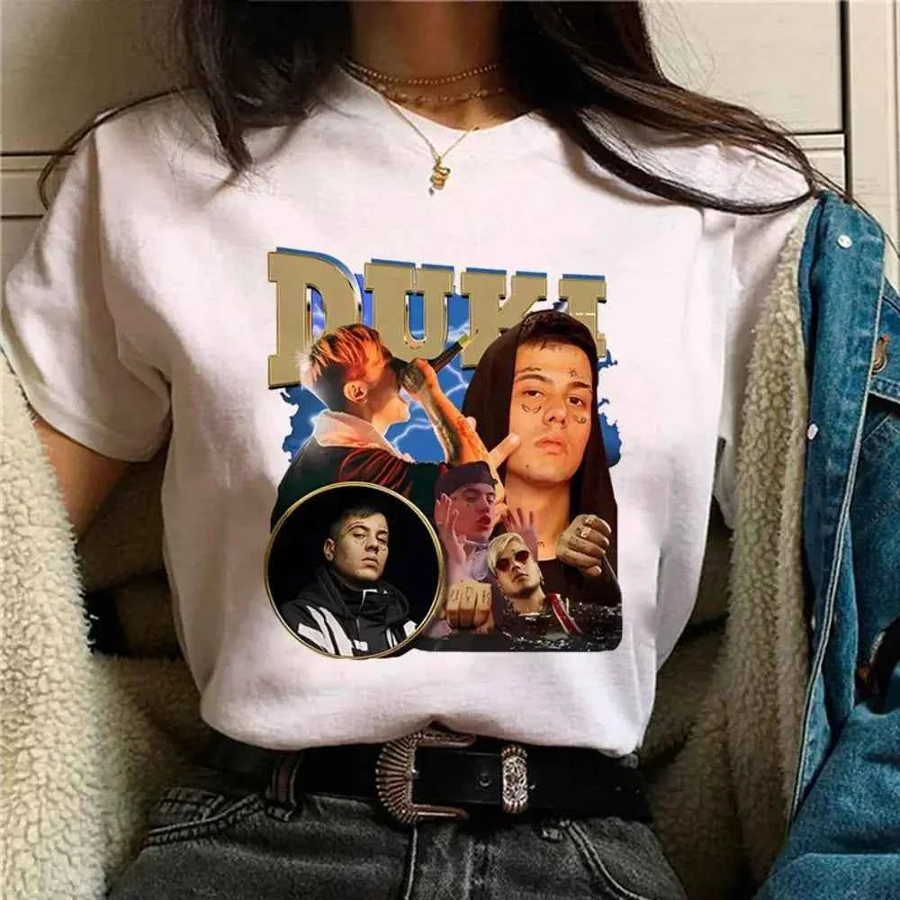 Duki Top Harajuku T Shirt - Funny Japanese Style Tee for Women - Next Level