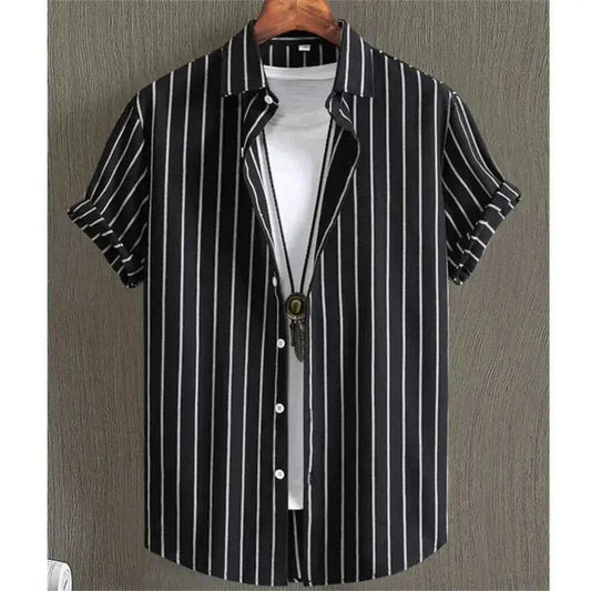 Hawaiian Shirts for Men Black Print High-Quality - Next Level