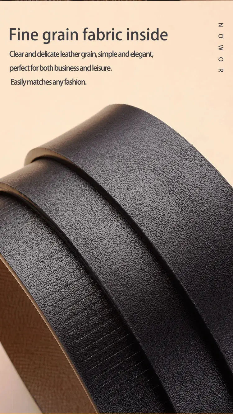 The New Buckle Toothless Automatic Belt for Effortless Style - Next Level