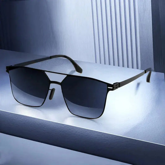 Polarized Sunglasses Men Fashion Square Big Frame for Stylish Eye Protection - Next Level