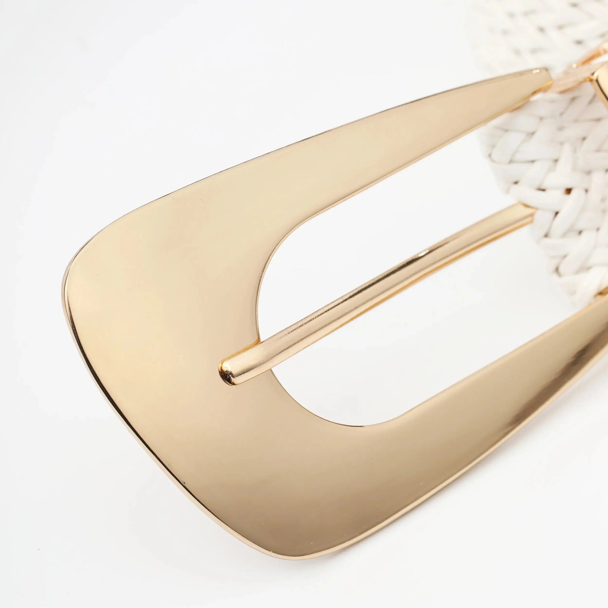 Women's Braided Belt with Irregular Metal Clasp - Next Level