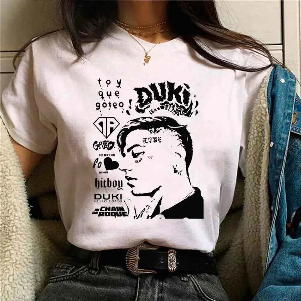 Duki Top Harajuku T Shirt - Funny Japanese Style Tee for Women - Next Level