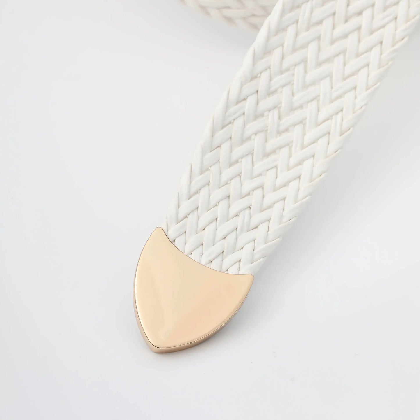 Women's Braided Belt with Irregular Metal Clasp - Next Level