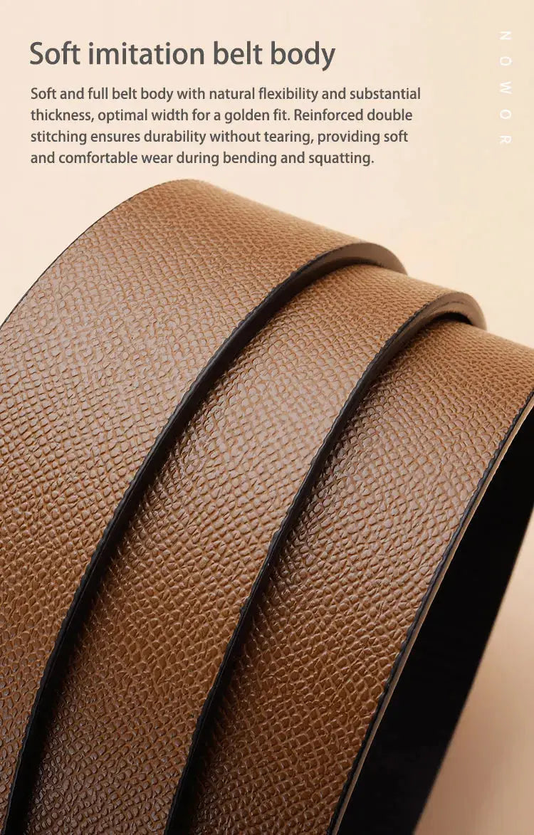 The New Buckle Toothless Automatic Belt for Effortless Style - Next Level