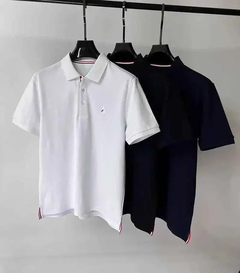 Brand Luxury Men's Polo Shirt Lapel Sailboat Embroidered - Next Level