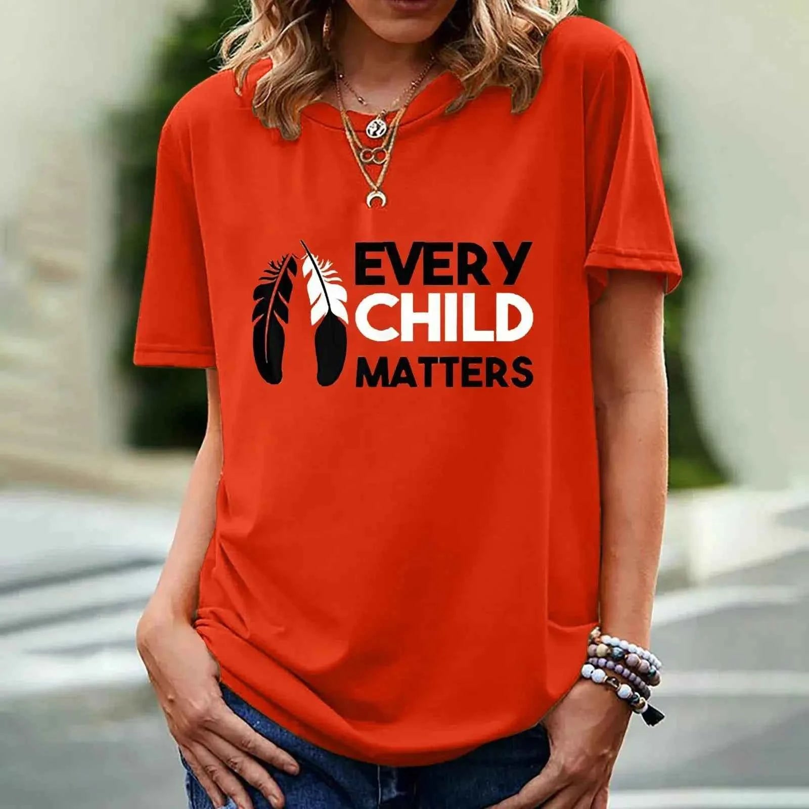 Every Child Matters T-shirt for Women - Short Sleeve Print Design - Next Level