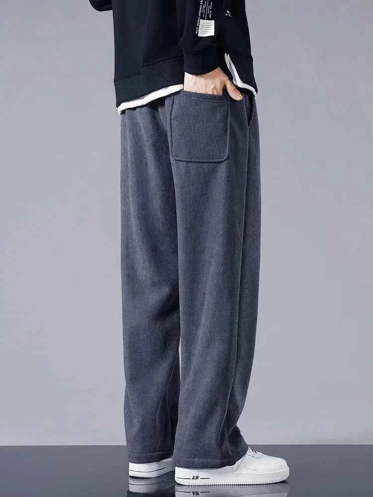 Winter Corduroy Sweatpants Men Drawstring - Next Level