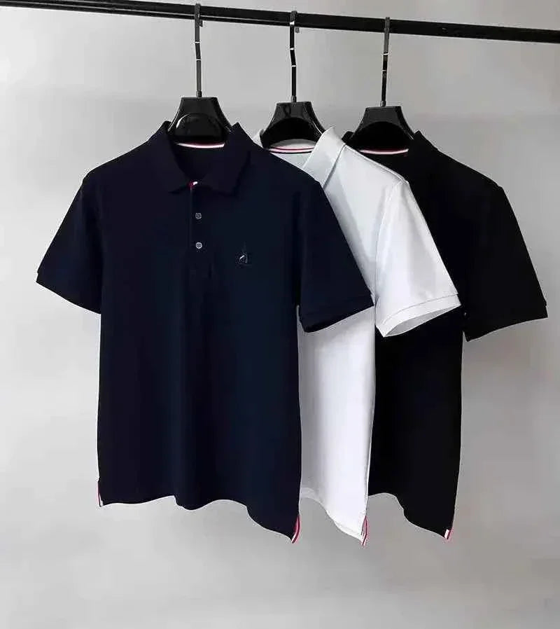Brand Luxury Men's Polo Shirt Lapel Sailboat Embroidered - Next Level