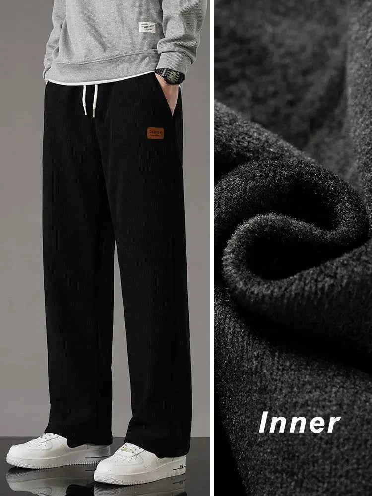 Winter Corduroy Sweatpants Men Drawstring - Next Level