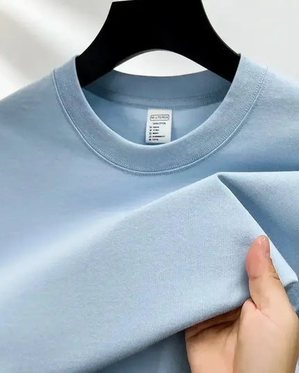 100% pure cotton summer high end brand men’s T Shirt Blue / XXL