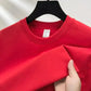 100% pure cotton summer high end brand men’s T Shirt Red / XL
