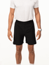 Schwarze 2-in-1 Training Short mit integrierter Compression-Tight für Gym und Laufen von Next Level