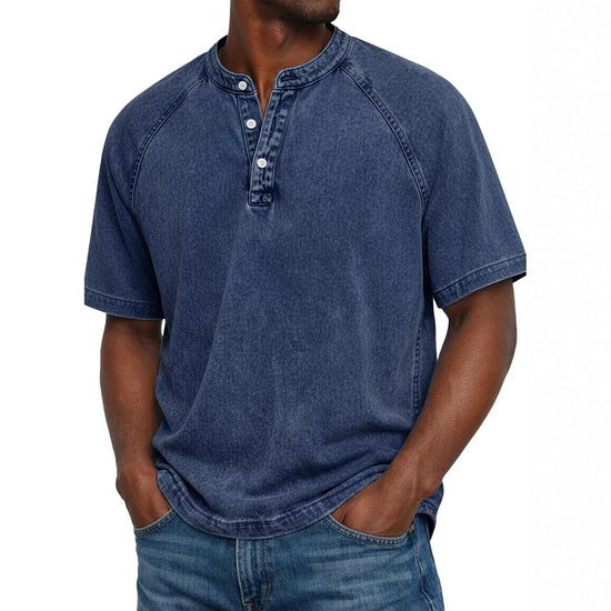 Distressed Crewneck Short-sleeve T-shirt - Next Level