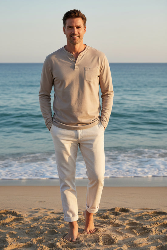 Mens V Neck Slim Fit Base Layer Shirt - Next Level