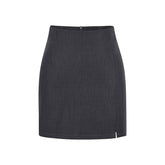 Eleganter Bleistiftrock mit hoher Taille, Schlitz und figurbetontem, dehnbarem Design