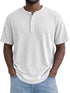Short-Sleeve Waffle-Weave Henry Collar T-Shirt - Next Level