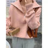 Cremefarbener Damen Strickpullover Oversize mit Reißverschluss und lockerem Sitz, ideal für Herbst und Winter