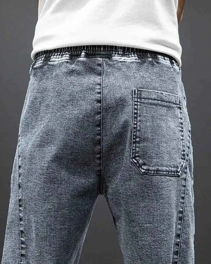 Spring Summer Cargo Jeans Men in Black and Blue - Streetwear Style - Next Level