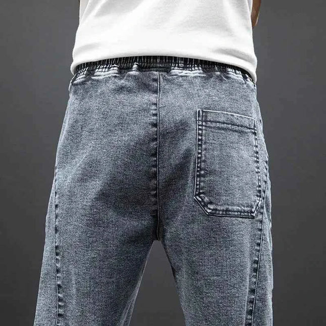 Spring Summer Cargo Jeans Men in Black and Blue - Streetwear Style - Next Level