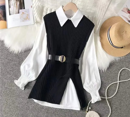 Strickwesten Damen Set - Zwei-teiliges Strickoutfit für stylische Frühlingslooks - Next Level