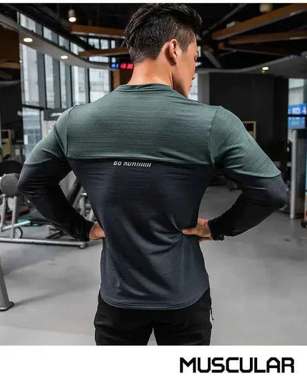Mens Gym Compression Shirt Male Rashgard Fitness - Next Level