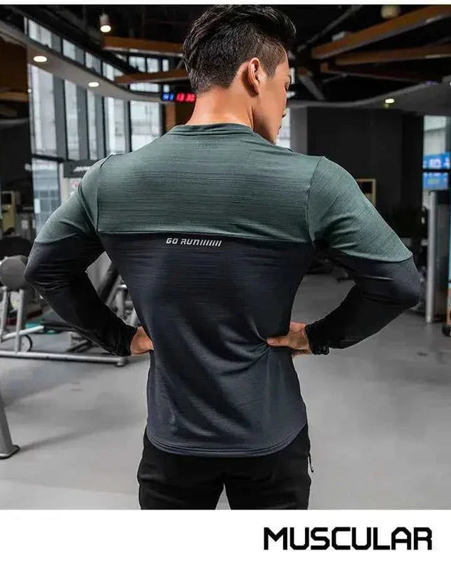 Mens Gym Compression Shirt Male Rashgard Fitness - Next Level