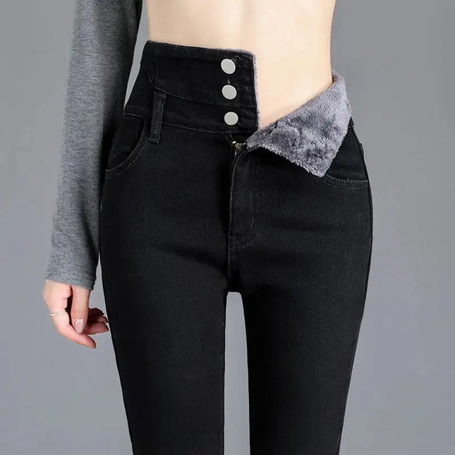 High-Quality Winter Fleece Leggings - Thick High-Waist Comfort - Next Level