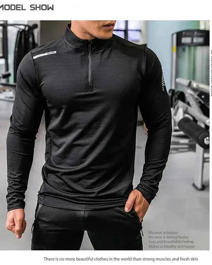 Mens Gym Compression Shirt Male Rashgard Fitness - Next Level