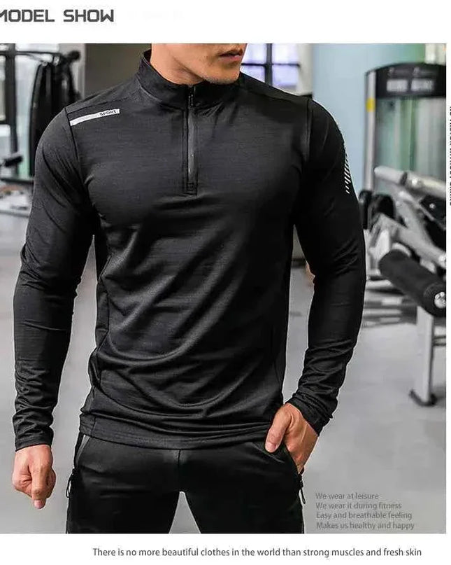 Mens Gym Compression Shirt Male Rashgard Fitness - Next Level